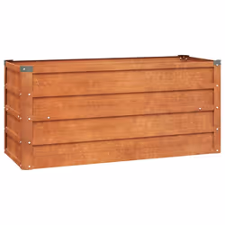 vidaXL Letto Rialzato da Giardino Ruggine 100x40x45 cm Acciaio Corten - Vista aggiuntiva 2