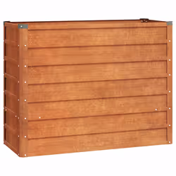 vidaXL Letto Rialzato da Giardino Ruggine 100x40x77 cm Acciaio Corten - Vista aggiuntiva 2