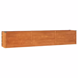 Letto Rialzato da Giardino Ruggine 240x40x45 cm Acciaio Cortencod mxl 129645 - Vista aggiuntiva 2