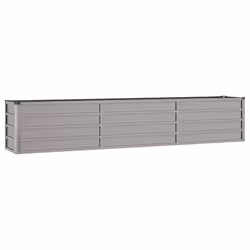 Letto Rialzato da Giardino Ruggine 240x40x45 cm Acciaio Cortencod mxl 129645 - Vista aggiuntiva 3