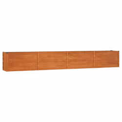 Letto Rialzato da Giardino Ruggine 320x40x45 cm Acciaio Cortencod mxl 129646 - Vista aggiuntiva 2
