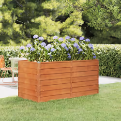 Questo letto rialzato da giardino in acciaio corten è un'ottima scelta per gli appassionati del fai da te che desiderano deco ...