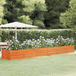 Questo letto rialzato da giardino in acciaio corten è un'ottima scelta per gli appassionati del fai da te che desiderano deco ...