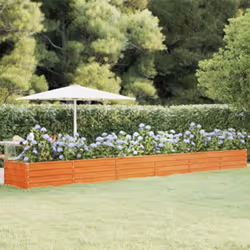 Questo letto rialzato da giardino in acciaio corten è un'ottima scelta per gli appassionati del fai da te che desiderano deco ...