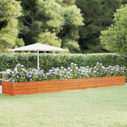 Vidaxl - Fioriere, Letto Rialzato da Giardino Ruggine 600x80x45 cm Acciaio Corten