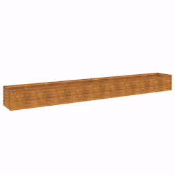 Fioriera Rialzata da Giardino 386x50x36 cm in Acciaio Cortencod mxl 82290 - Vista aggiuntiva 2