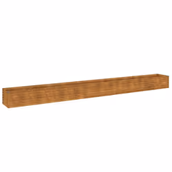 Fioriera Rialzata da Giardino 482x50x36 cm in Acciaio Cortencod mxl 106193 - Vista aggiuntiva 2