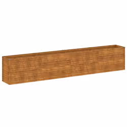 Fioriera Rialzata da Giardino 385x50x69 cm in Acciaio Cortencod mxl 106195 - Vista aggiuntiva 2