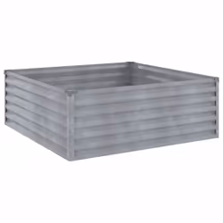 Fioriera Rialzata da Giardino 100x100x36 cm in Acciaio Cortencod mxl 106199 - Vista aggiuntiva 3