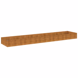 vidaXL Fioriera Rialzata da Giardino 482x100x36 cm in Acciaio Corten - Vista aggiuntiva 2