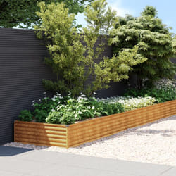 Vidaxl - Fioriera Rialzata da Giardino, Flowerpot 1150x100x36 cm in Acciaio Corten