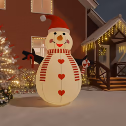 Questo pupazzo di neve gonfiabile è sicuramente un'ottima scelta se state cercando una decorazione mozzafiato per la vostra c ...