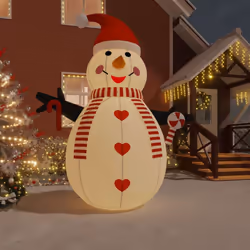 Questo pupazzo di neve gonfiabile è sicuramente un'ottima scelta se state cercando una decorazione mozzafiato per la vostra c ...