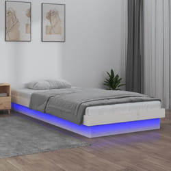 Giroletto con led Bianco 100x200 cm in Legno Massello Vidaxl 84313