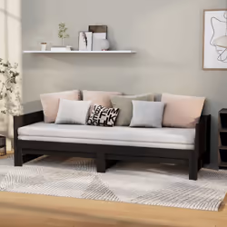 VidaXL 820256 divano Divano letto Nero - Vista aggiuntiva 2