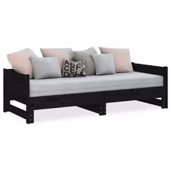 VidaXL 820256 divano Divano letto Nero - Vista aggiuntiva 3
