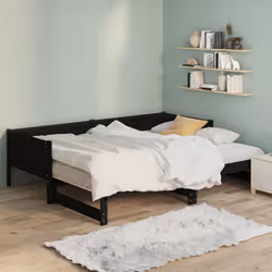 VidaXL 820256 divano Divano letto Nero - Vista aggiuntiva 4