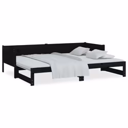 VidaXL 820261 divano Divano letto Nero - Vista aggiuntiva 5
