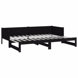 VidaXL 820261 divano Divano letto Nero - Vista aggiuntiva 8