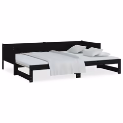 VidaXL 820266 divano Divano letto Nero - Vista aggiuntiva 5