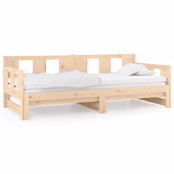 VidaXL 820287, Divano letto, Legno di pino, 2035 mm, 860 mm, 695 mm, 2,04 m