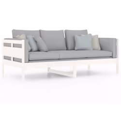 VidaXL 820308 divano Divano letto Bianco - Vista aggiuntiva 7