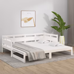 VidaXL 820313 divano Divano letto Bianco - Vista aggiuntiva 4