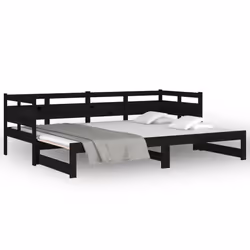 VidaXL 820321 divano Divano letto Nero - Vista aggiuntiva 5