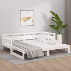 VidaXL 820323 divano Divano letto Bianco - Vista aggiuntiva 4