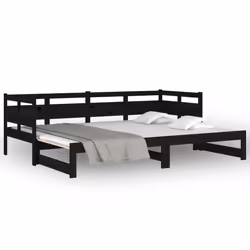 VidaXL 820326 divano Divano letto Nero - Vista aggiuntiva 5