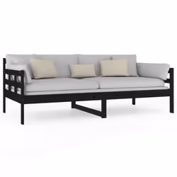 VidaXL 820361 divano Divano letto Nero - Vista aggiuntiva 4