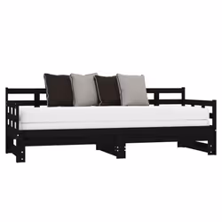 VidaXL 820386 divano Divano letto Nero - Vista aggiuntiva 4