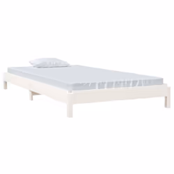 vidaXL Letto Impilabile Bianco 90x190 cm in Legno Massello di Pino - Vista aggiuntiva 3