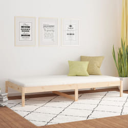 vidaXL Dormeuse senza Materasso 80x200 cm in Legno Massello di Pino