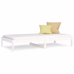 vidaXL Dormeuse senza Materasso Bianca 80x200 cm Legno Massello Pino - Vista aggiuntiva 2
