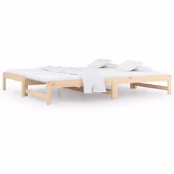 Questo versatile divano letto in legno può essere utilizzato come letto nella vostra camera da letto e si adatta perfettament ...