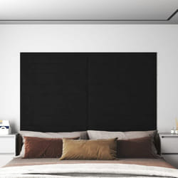 12 pz Pannelli Murali, Pannelli a Parete Neri 90x15 cm Velluto 1, 62 m² Vidaxl