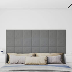 12 pz Pannelli Murali, Pannelli a Parete Grigi 30x30 cm Similpelle 1, 08 m² vidaXL