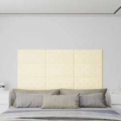 Vidaxl - Pannelli Murali 12 pz Crema 60x30 cm Similpelle 2,16 m² 245237