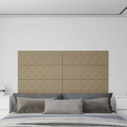 12 pz Pannelli Murali, Pannelli a Parete Cappuccino 90x30 cm in Similpelle 3, 24 m² vidaXL