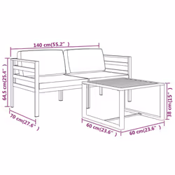 VidaXL 3107779 set mobili da esterno - Vista aggiuntiva 7