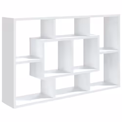 vidaXL Scaffale a Parete Bianco 85x16x52,5 cm in Legno Multistrato - Vista aggiuntiva 2