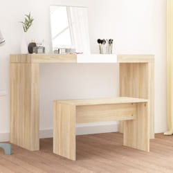 Vidaxl - Sgabello da Toeletta Rovere Sonoma 70x35x45cm Legno Multistrato