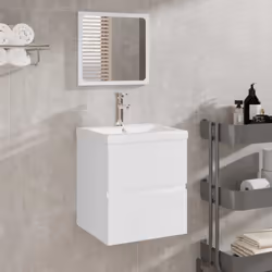 Questo elegante mobile da bagno con specchio, dotato di ampio spazio di stoccaggio, è un'ottima aggiunta al vostro bagno e co ...