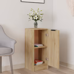 vidaXL Credenza Rovere Sonoma 30x30x70 cm in Legno Multistrato - Vista aggiuntiva 3