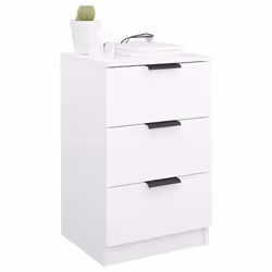 VidaXL 811269 comodino Bianco - Vista aggiuntiva 5