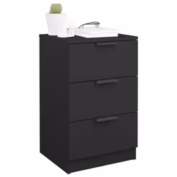 VidaXL 811270 comodino Nero - Vista aggiuntiva 4