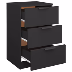 VidaXL 811270 comodino Nero - Vista aggiuntiva 6
