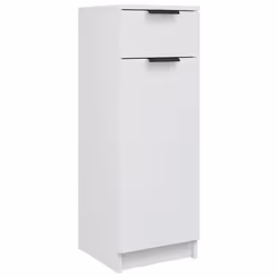 vidaXL Armadio da Bagno Bianco 32x33,5x90 cm in Legno Multistrato - Vista aggiuntiva 2