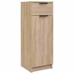 vidaXL Armadio da Bagno Rovere Sonoma 32x33,5x90 cm in Legno Multistrato - Vista aggiuntiva 2